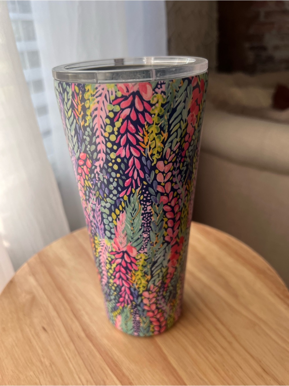 Mary Square Wisteria Waves Tumbler - Like New